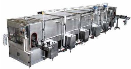 Continuous spraying sterilizer 