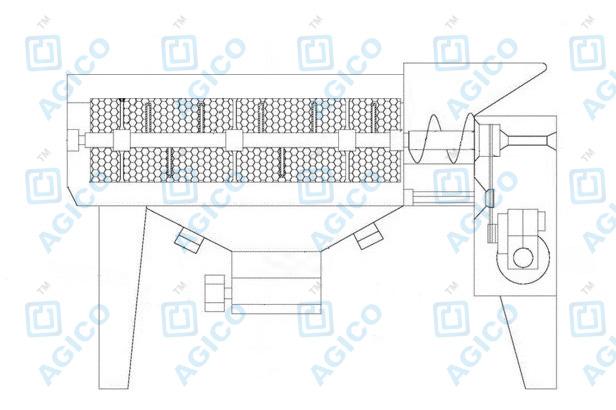 grape destemmer crusher design drawing