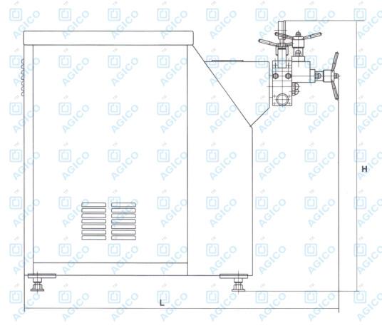 juice homogenizer side view