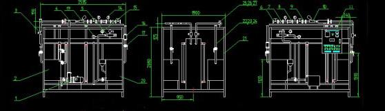 plate UHT sterilizer design drawing